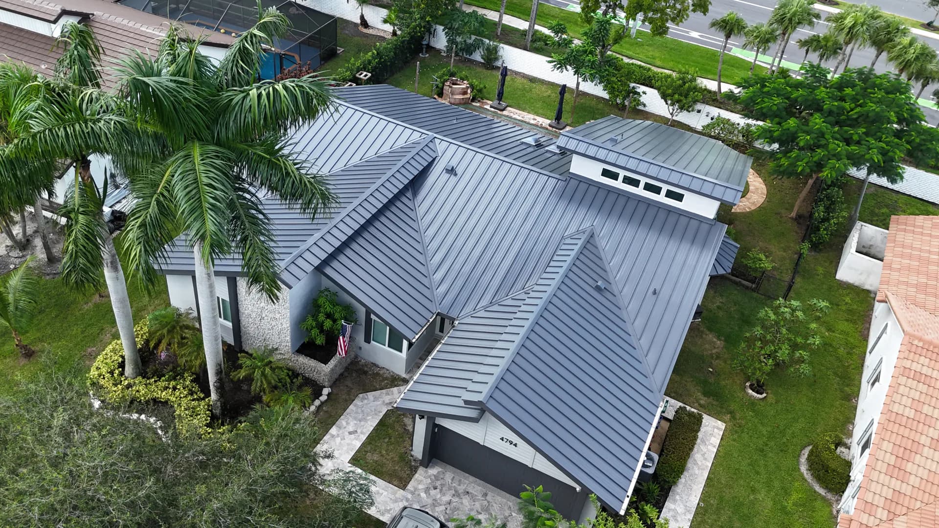 Metal Roof - Aerial View - Titan Builders